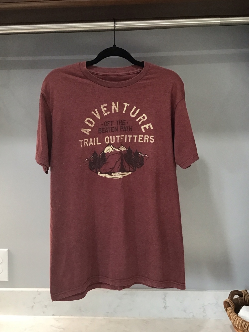 Sonoma Men's Maroon Adventure Graphic Tee